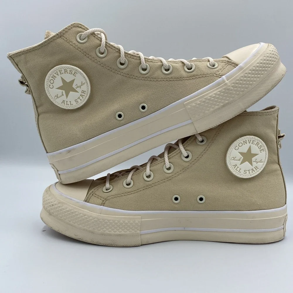Converse Chuck Taylor All Star Lift Platform High Top Women's 9 Oat Milk A06092C
